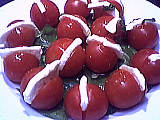 Image : Tomates-cerises à la mozzarella