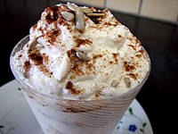 Image : recette Mousse au fromage blanc aux pêches