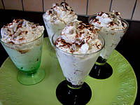 Image : Mousse au fromage blanc aux pêches