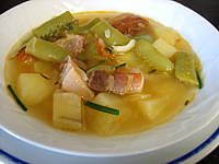 Image : Soupe au lard et patates douces