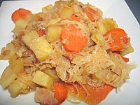 Cuisine diététique : Restes choucroute en jardinière
