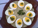 Image : recette Oeufs durs sauce oseille