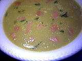 Image : Velouté de poireaux à la truite fumée
