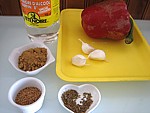 Ingrédients pour la recette : Poivrons au vinaigre