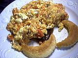 Tomates moches aux oeufs