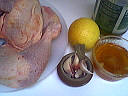 Ingrédients pour la recette : Poulet au miel