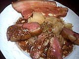 Image : Magret en salade tiède au chou