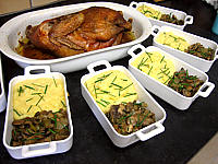 Image : Pintade à la purée de maïs et champignons
