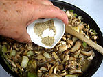 Pintade à la purée de maïs et champignons - 20.3