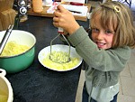 Pintade à la purée de maïs et champignons - 24.1