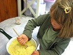 Pintade à la purée de maïs et champignons - 25.3