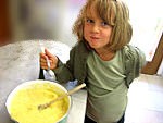 Pintade à la purée de maïs et champignons - 27.3