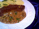 Steak de paleron aux cèpes