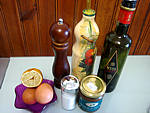 Ingrédients pour la recette : Vinaigrette aux oeufs