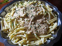 Image : Macaronis sauce aux noisettes