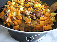 Image : Pommes de terre et patates douces aux cèpes