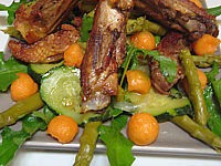 Cuisine diététique : Poulet aux asperges en salade
