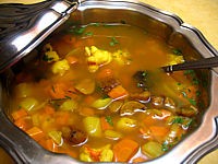 Cuisine diététique : Soupe de queues de langoustes
