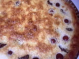 Tarte aux cerises et aux pruneaux