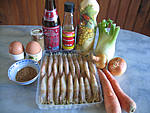 Ingrédients pour la recette : Crevettes à la chinoise