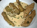 Image : Dinde sautée aux aubergines