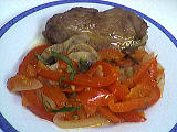 Image : Escalopes de dinde aux poivrons