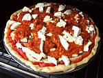 Pizza au seigle et sa garniture aux artichauts et mozzarella - 23.1