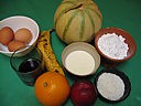 Ingrédients pour la recette : Melons meringués