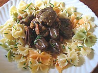 Image : Coeurs de canard au marsala