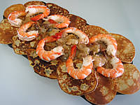 Image : recette Gambas aux endives et ses crêpes