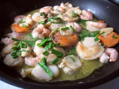 Image : Epinards aux fruits de mer