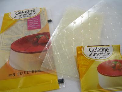 Image : Gélatine - Gélatine
