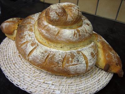 Image : Pâte levée - Pain escargot