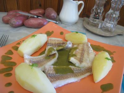 Image : Colin en sauce verte