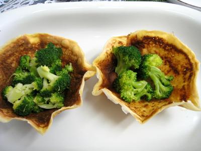 Coupelles de crêpes farcies aux encornets - 27.1