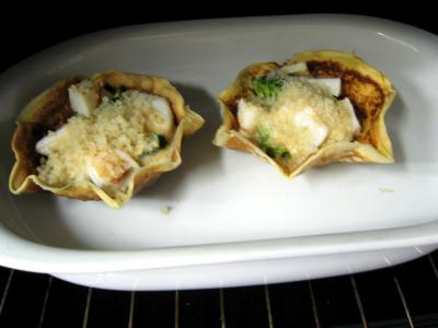 Coupelles de crêpes farcies aux encornets - 29.1