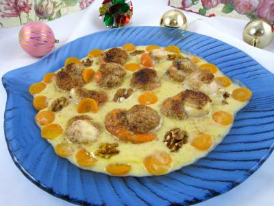 Image : Noix de Saint-Jacques au cidre et aux noix