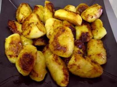 Chapon aux pommes et légumes avec sauce au champagne et armagnac - 10.2