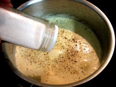 Chapon aux pommes et légumes avec sauce au champagne et armagnac - 18.2