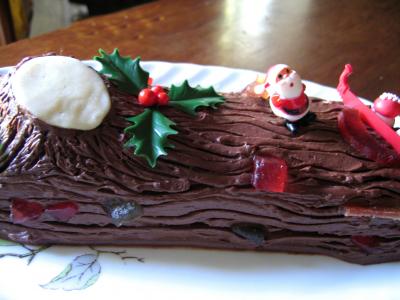 Image : Bûche de Noël au chocolat