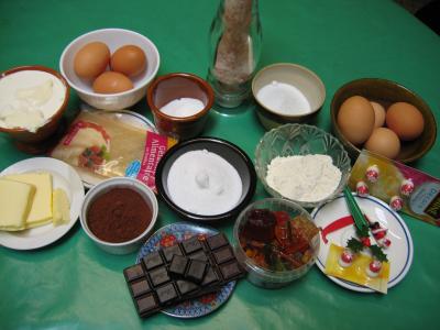 Ingrédients pour la recette : Bûche de Noël au chocolat