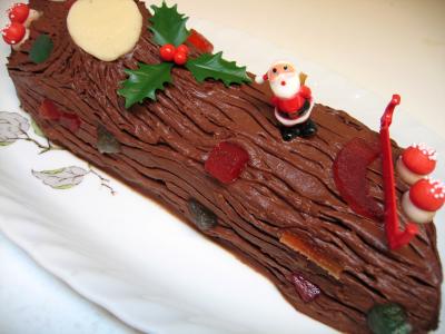 Image : Bûche de Noël au chocolat