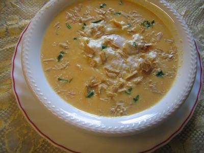 Cuisine diététique : Velouté de carottes au foie gras et son oeuf mollet