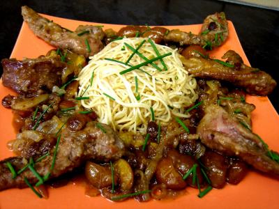 Image : Aiguillettes de canard aux mirabelles