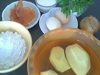 Ingrédients pour la recette : Beignets de saumon fumé