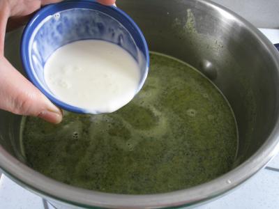 Velouté de chou aux crevettes - 15.2