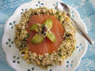 Cuisine diététique : Amuse-bouche au saumon fumé et aux choux de Bruxelles