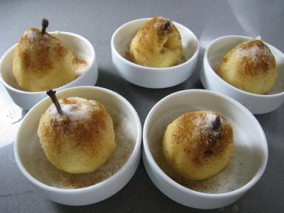 Poires au cidre et sa crème fouettée - 4.3