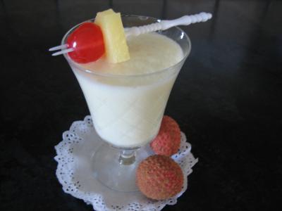 Image : Cocktail au rhum blanc et noix de coco