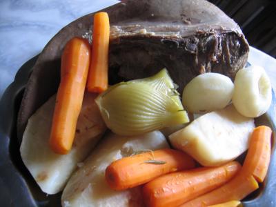 Langue de boeuf : Langue de boeuf en pot au feu